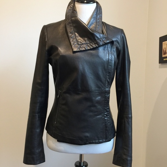 Bod & Christensen Jackets & Blazers - Bod & Christensen Black Lather Jacket Sz XS